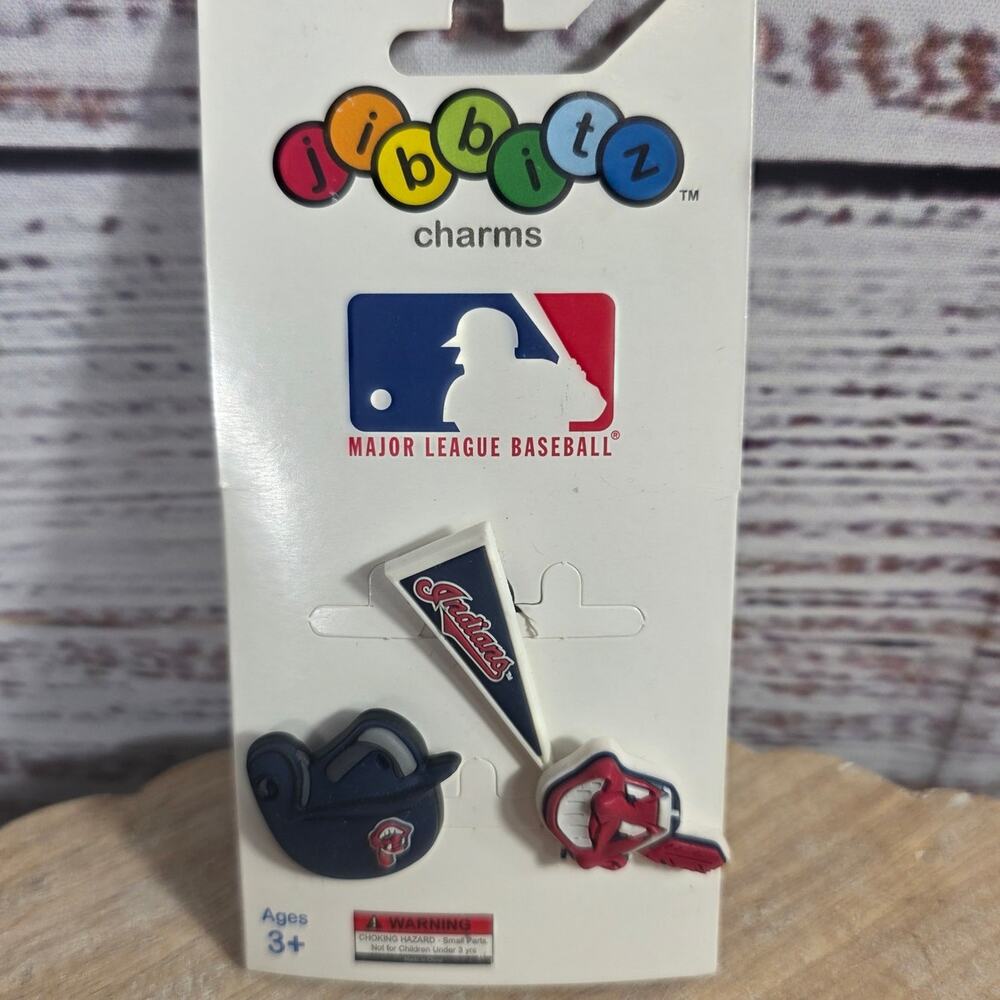 Indians Shoe Charms Fit Croc MLB Jibbitz